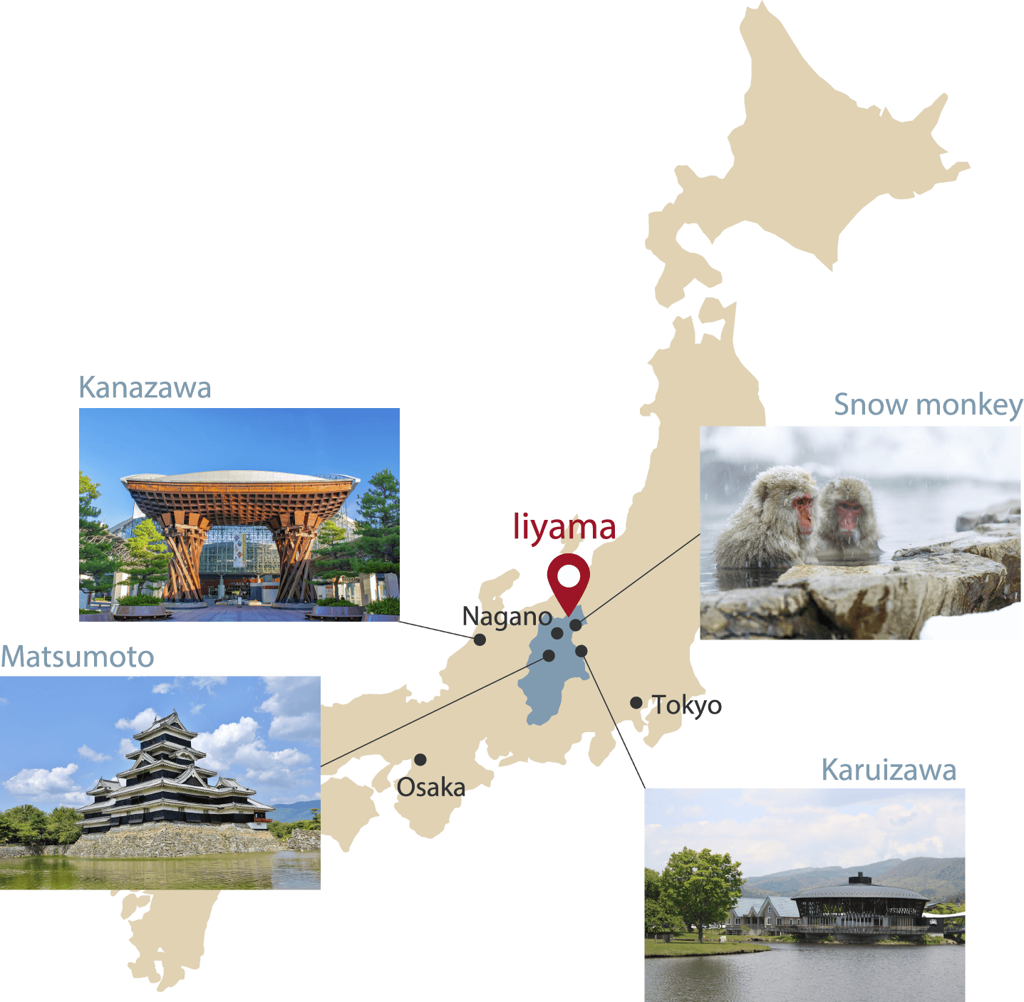 Map of Iiyama, Japan